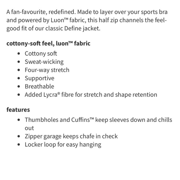 Lululemon cropped define jacket sonic pink size 10  - Picture 4 of 4